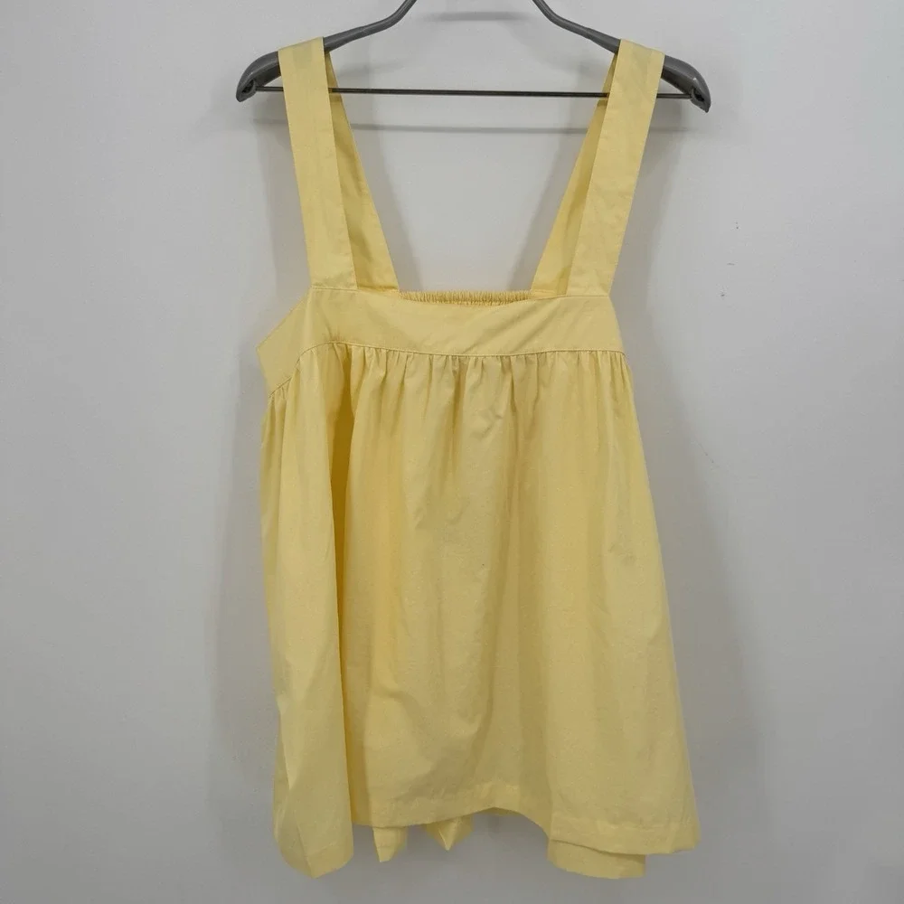 PIYAMA 2-pc Susie Pajamas Sleep Set sz M 100% Cotton Tank Top & Shorts Buttercup